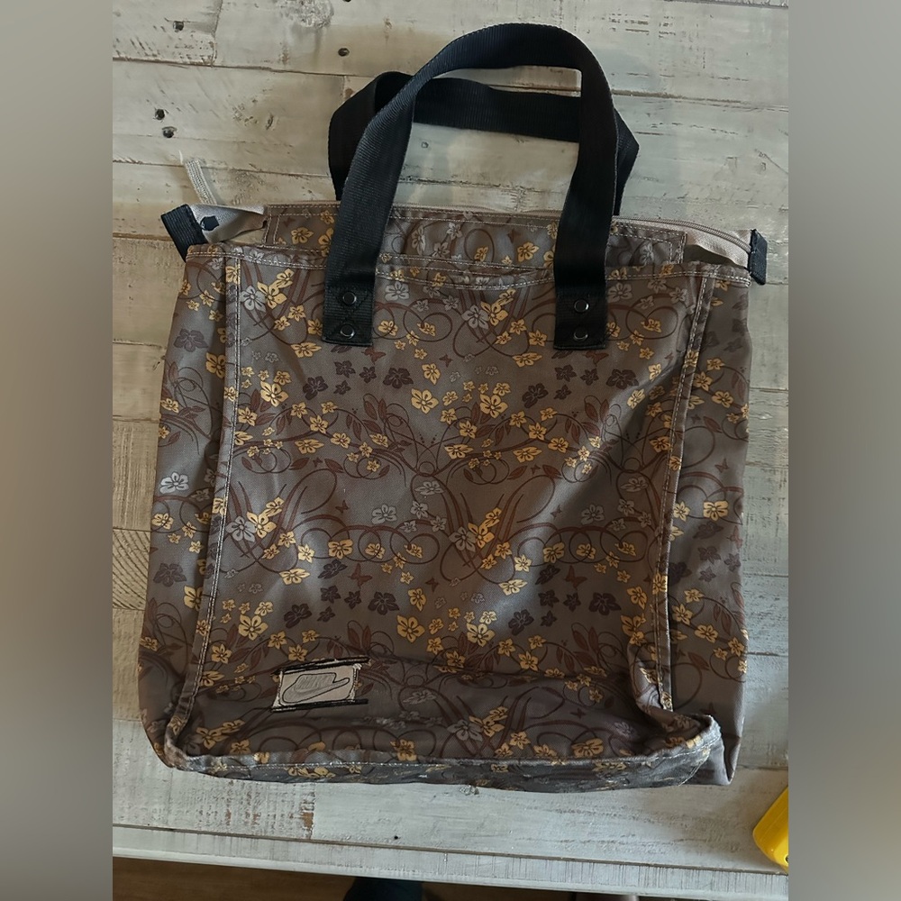 Floral Brown Nike Tote Bag